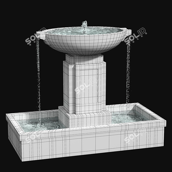 Austin Fountain: Real-Scaled Elegance 3D model image 5