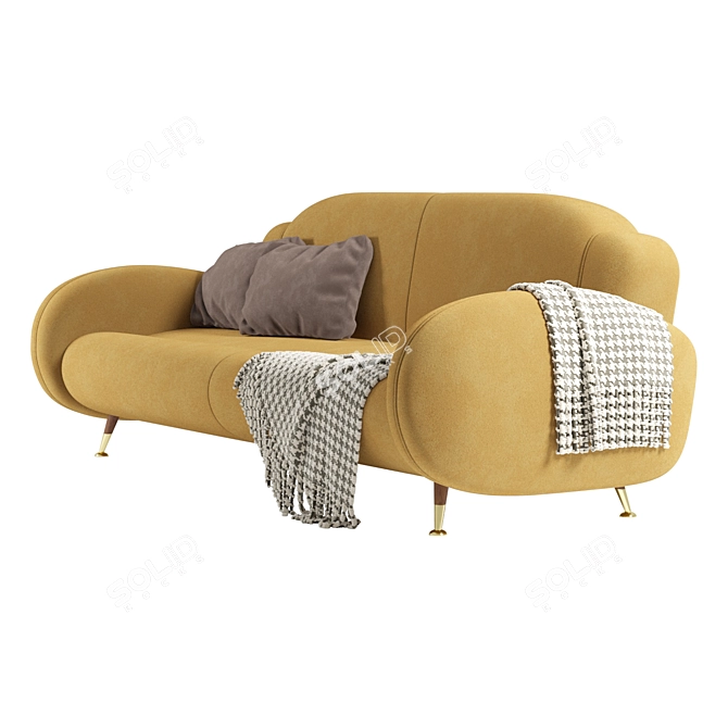 Modern MEZZO Miller Sofa 3D model image 2