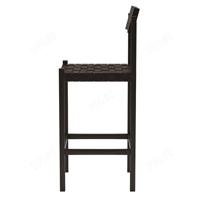 Thomas Hayes Mills Barstool: Vintage-inspired Design 3D model image 3