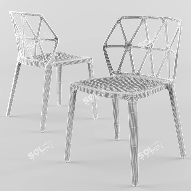 Connubia Atelier Table & Alchemia Chair Set 3D model image 10