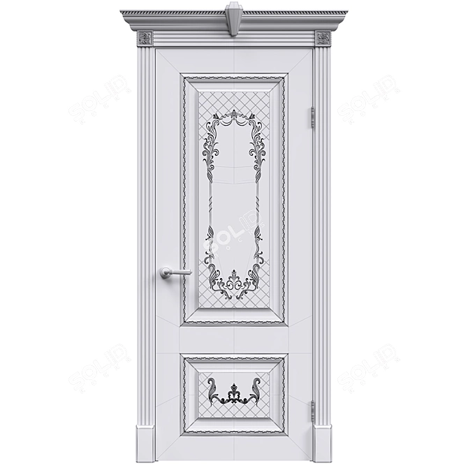 Title: Elegant Versailles Doors 3D model image 3