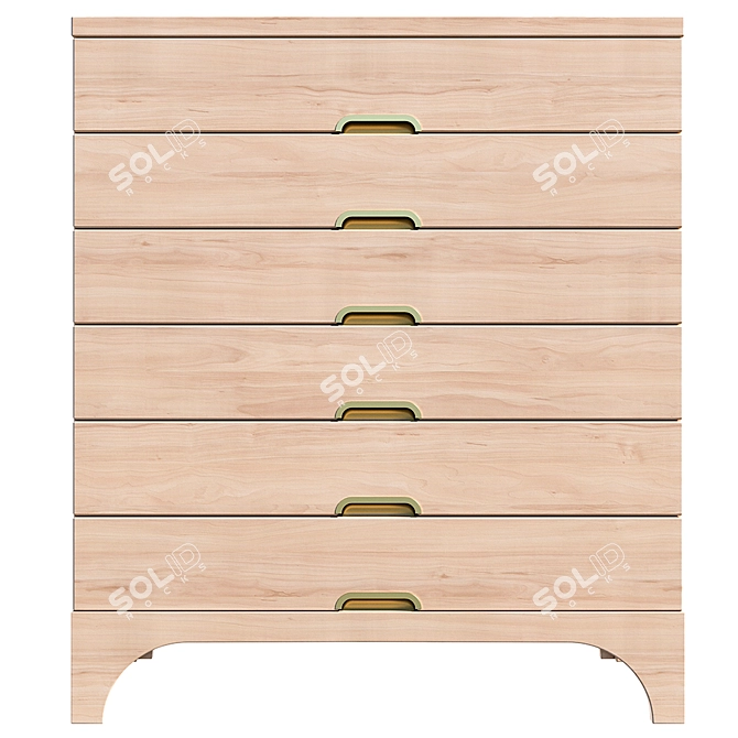 Comod 2016 Tallboy Dresser 3D model image 1