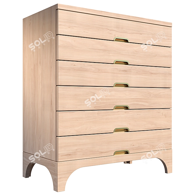 Comod 2016 Tallboy Dresser 3D model image 2