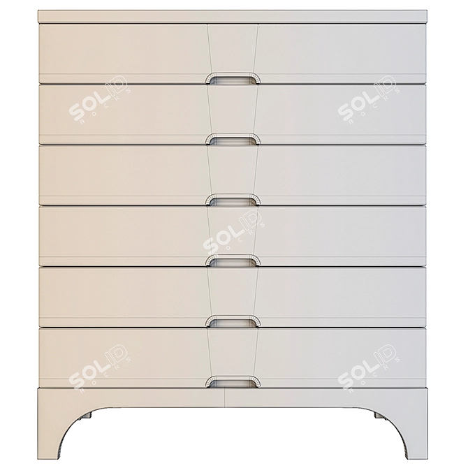 Comod 2016 Tallboy Dresser 3D model image 3