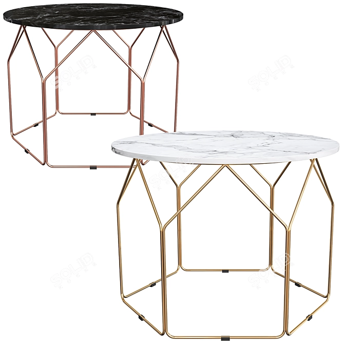 Elegant Halmar Madison Coffee Table 3D model image 1