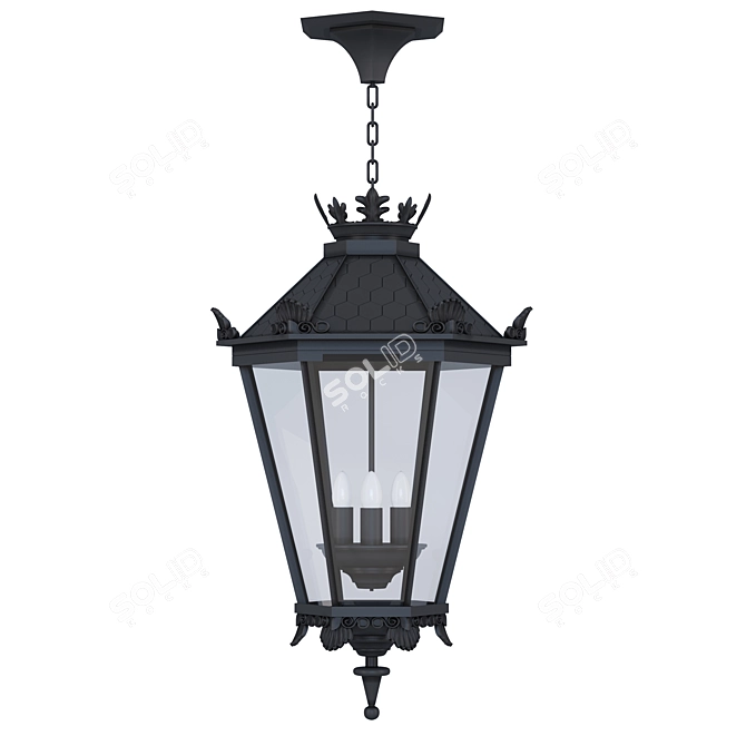 Elegant Illumination: Manchester Street Lamp 3D model image 2