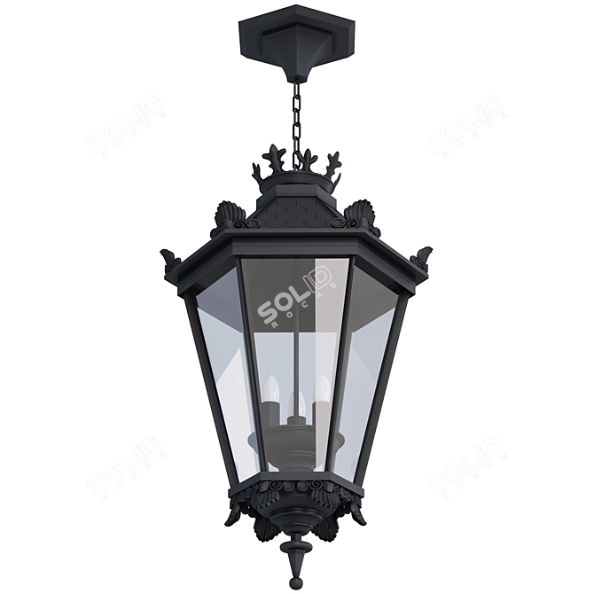 Elegant Illumination: Manchester Street Lamp 3D model image 3