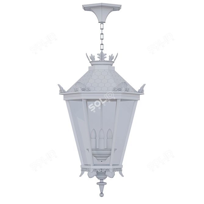 Elegant Illumination: Manchester Street Lamp 3D model image 1