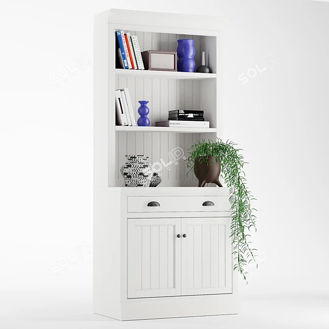 Aubrey Classic Bookcase 3D model image 2