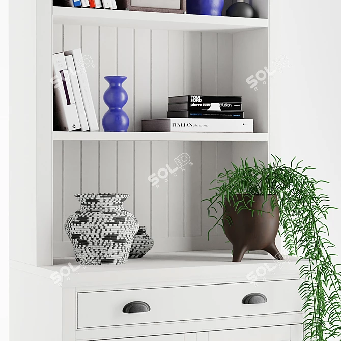 Aubrey Classic Bookcase 3D model image 5