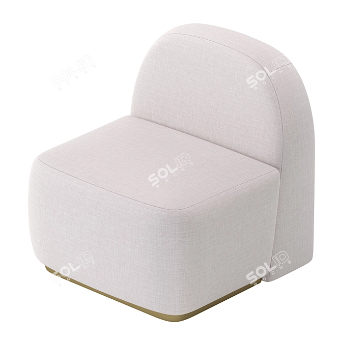 Elegant BILBAO Armchair: Modern Comfort for Your Home 3D model image 5