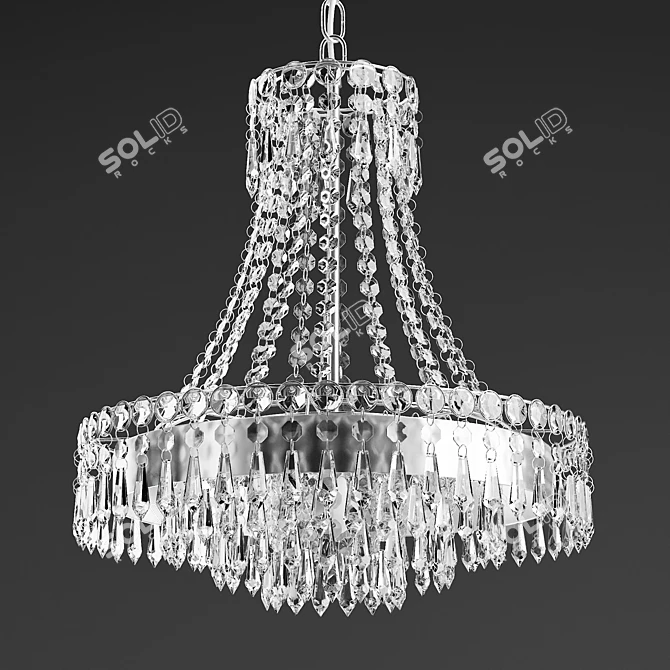 Laura Ashley Enid Chandelier: Classic Elegance 3D model image 2