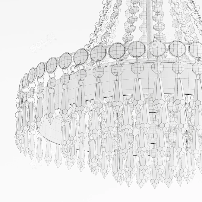 Laura Ashley Enid Chandelier: Classic Elegance 3D model image 6