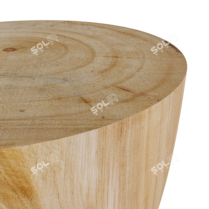 Natural Stump Coffee Table 3D model image 11