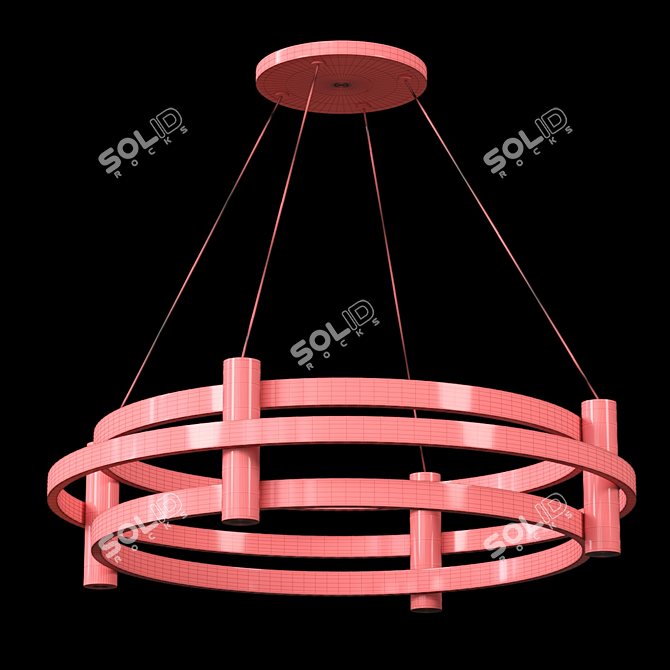 Elegant Pendant Light 06 3D model image 2