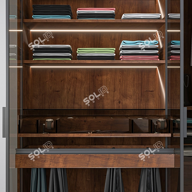 Convertible 3-Door Cupboard 3D model image 4