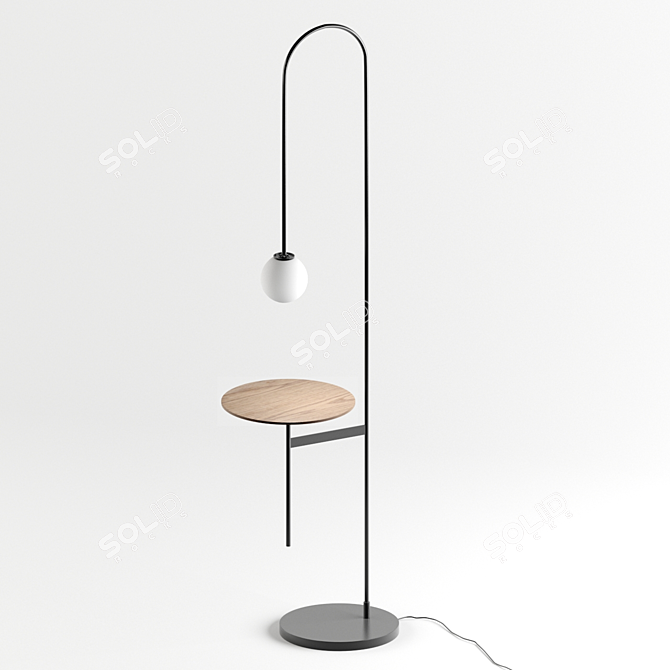Versatile Illuminating Side Table 3D model image 1