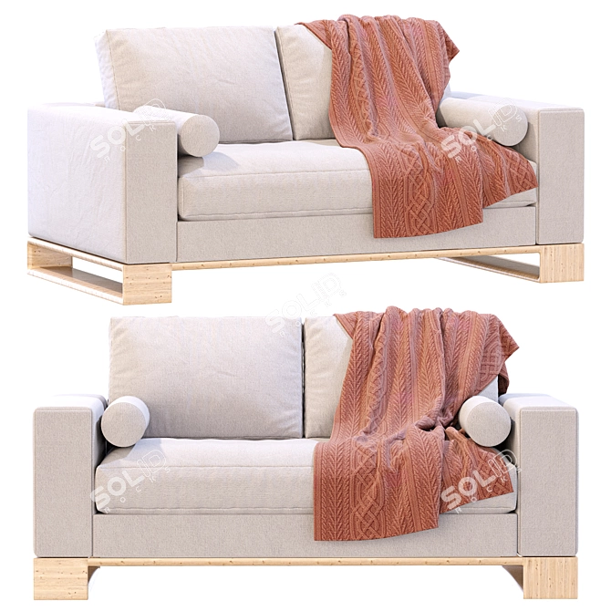 Modern Terra Sofa - Sandon 3D model image 1