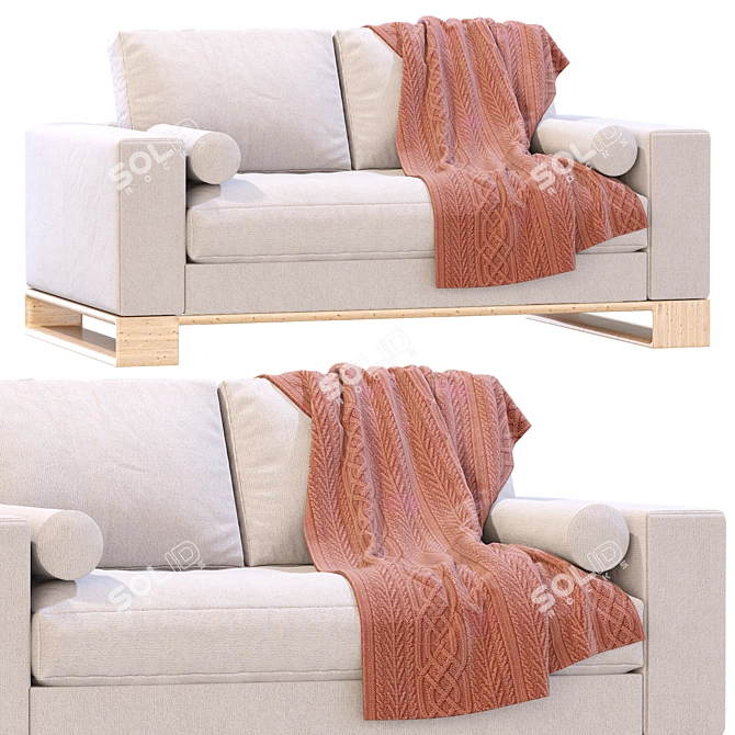 Modern Terra Sofa - Sandon 3D model image 3