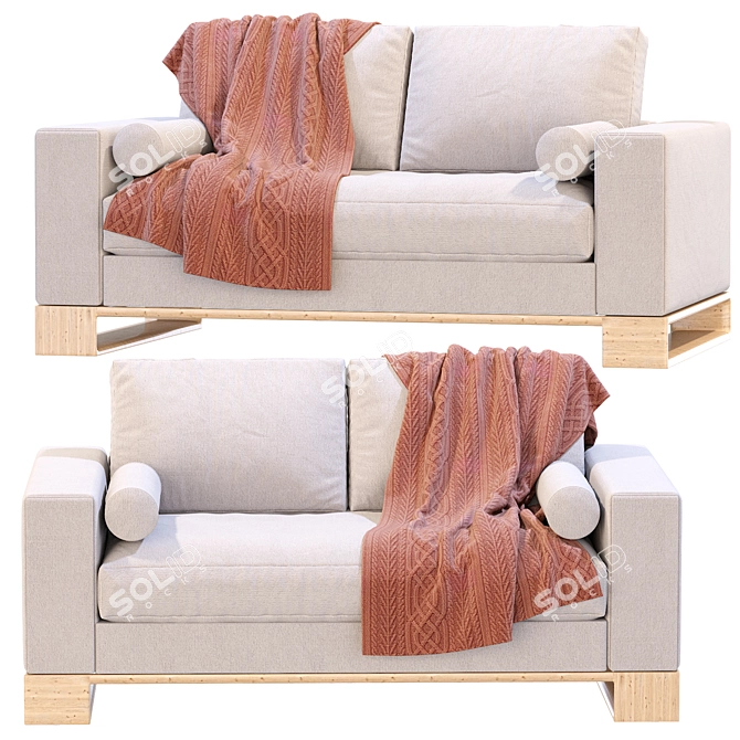 Modern Terra Sofa - Sandon 3D model image 4