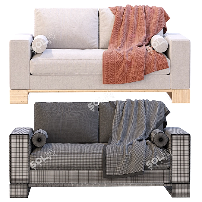 Modern Terra Sofa - Sandon 3D model image 5