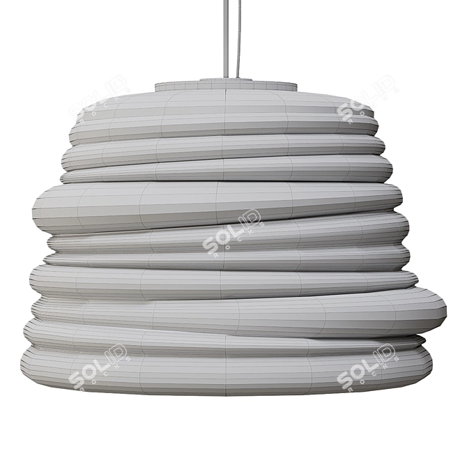 Minimalist Pendant Light: Nedgis Bibendum 3D model image 3