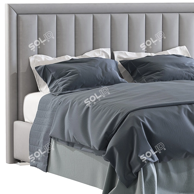 Colette Bed 3 - Stylish and Comfortable 3D model image 2