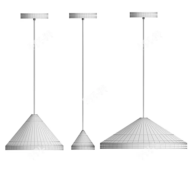 Vibia North LED Hanging Lamp: Elegant, Versatile Lighting 3D model image 6