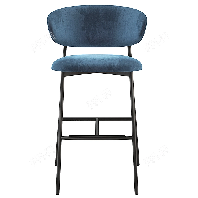 Sleek Calligaris Oleandro Bar Stool 3D model image 3