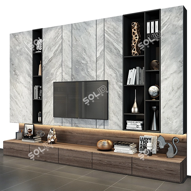 Modern Storage Solution: Cabinet Furniture 3D model image 3