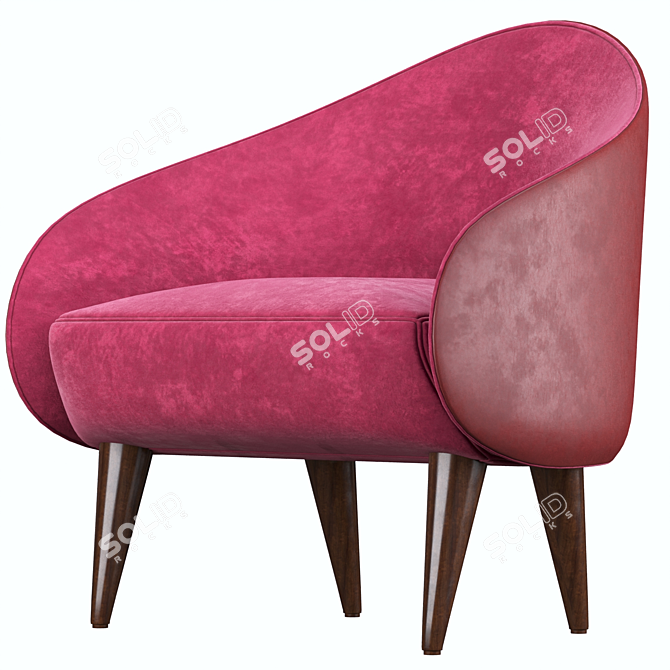 Elegant Sillon Armchair 3D model image 1