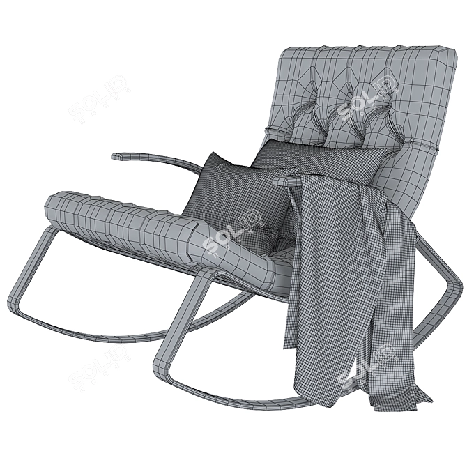 Title: Desiree Armchair: Elegant Comfort 3D model image 9