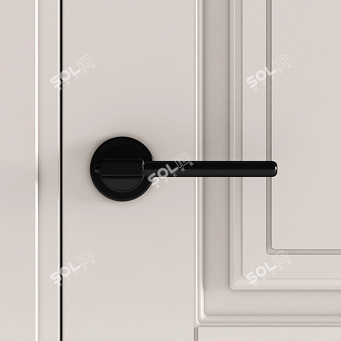 Title: Classic Editable Door 3D model image 2