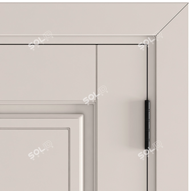 Title: Classic Editable Door 3D model image 3