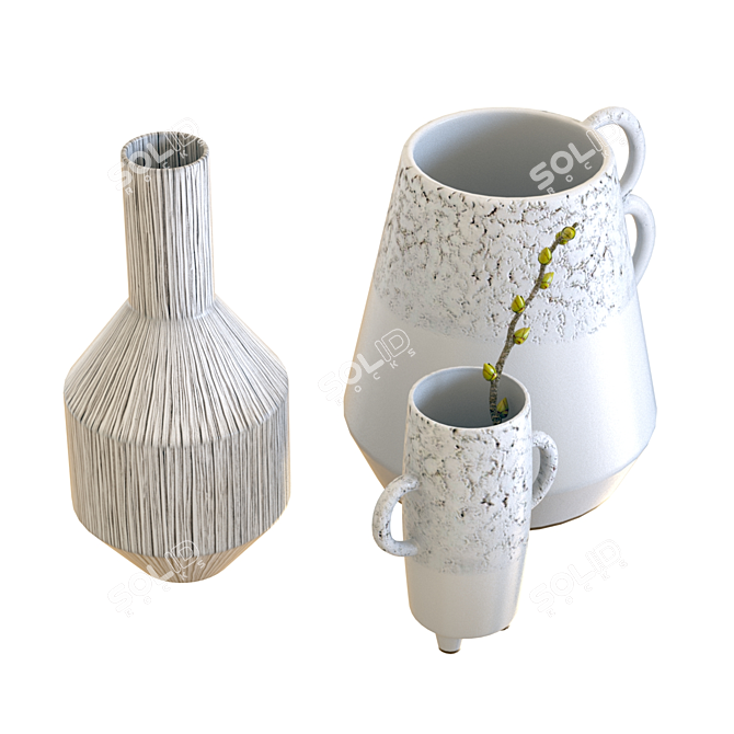 Crate & Barrel Lyman, Fremont & Caldwell Vases: Beautiful 3D Models 3D model image 4