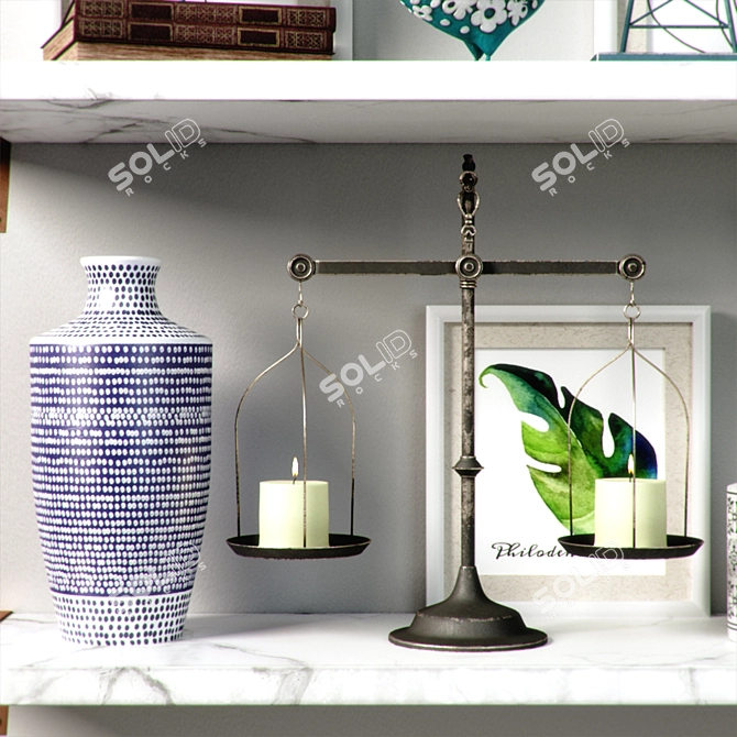 Title: Vintage Decor Set 3D model image 17