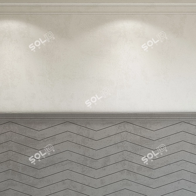 Elegant Molding Plaster 192 3D model image 4