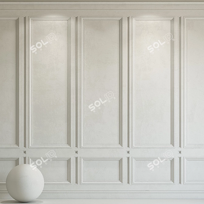 Elegant Molding Plaster 194 3D model image 1