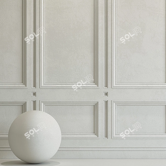 Elegant Molding Plaster 194 3D model image 2