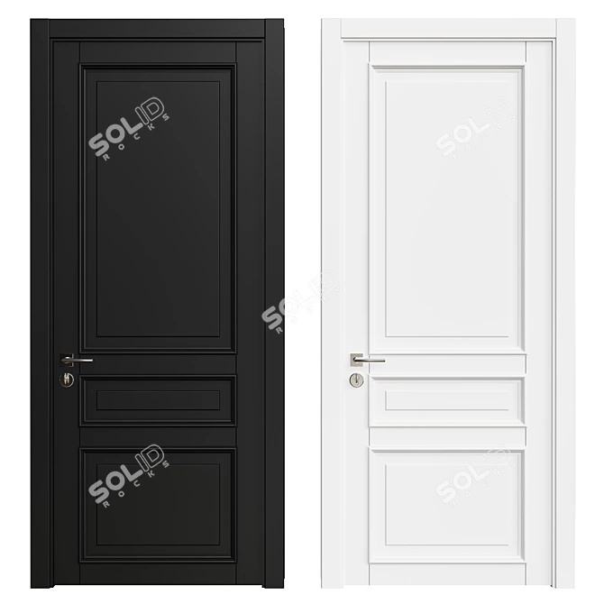 Elegant Interior Door: DOOR 109 3D model image 1