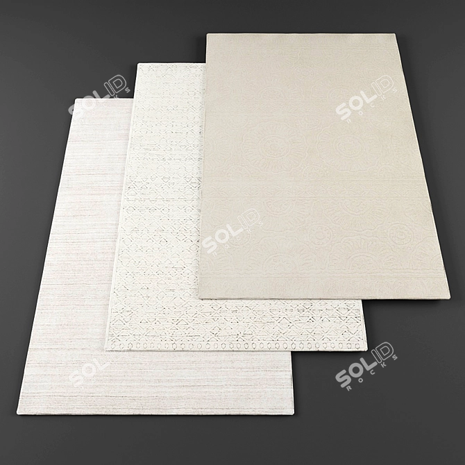 Modern High Resolution Carpets 3D model image 1