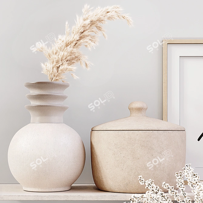 Elegant Decor Set 030: High Quality in Every Detail 3D model image 4