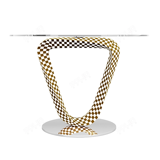 Sleek Mobius Design Table 3D model image 2