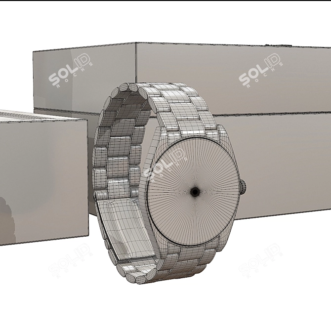 Luxury Rolex Datejust II Diamond Watch 3D model image 12