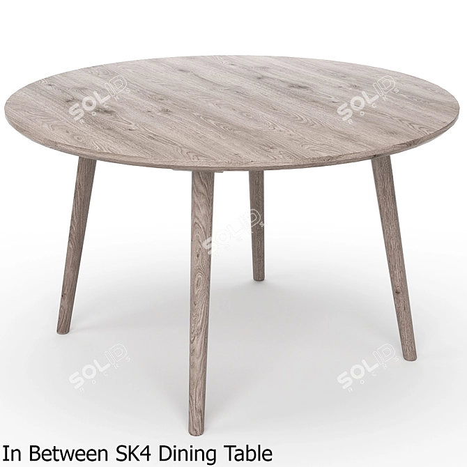 Modern Dining Table Set 3D model image 3