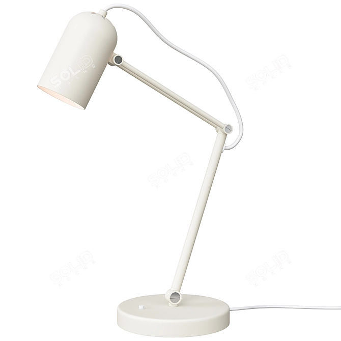 Tolft Beige Desk Lamp - Stylish Work Lighting 3D model image 2