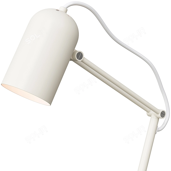 Tolft Beige Desk Lamp - Stylish Work Lighting 3D model image 3