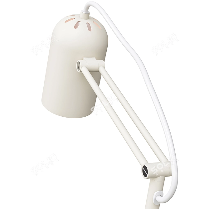 Tolft Beige Desk Lamp - Stylish Work Lighting 3D model image 4