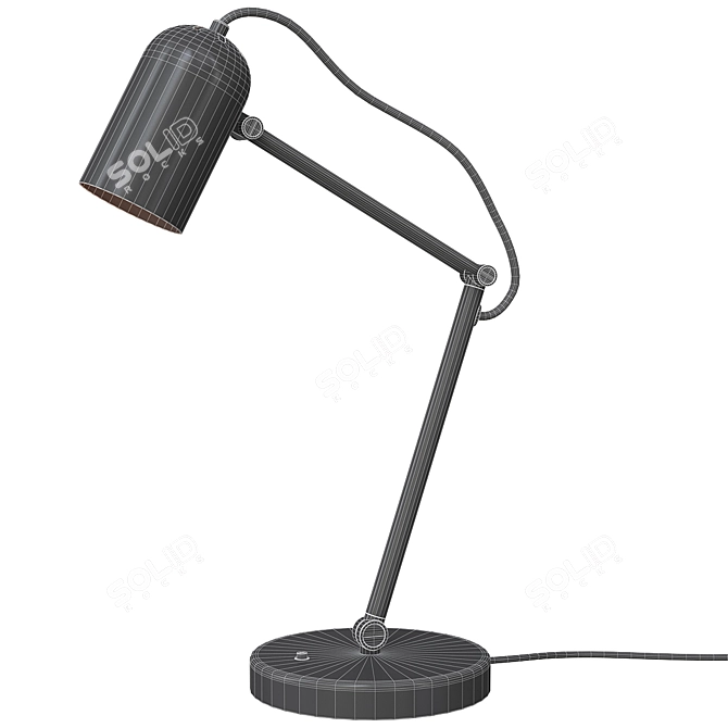 Tolft Beige Desk Lamp - Stylish Work Lighting 3D model image 5