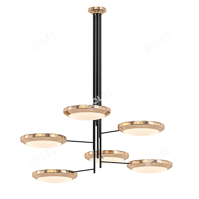 Title: Iconic Stilnovo Chandelier 3D model image 1